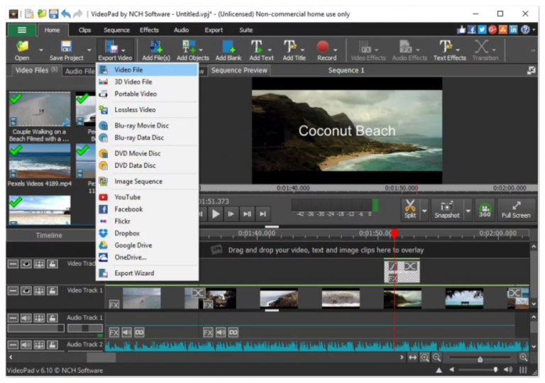 VideoPad Video Editor